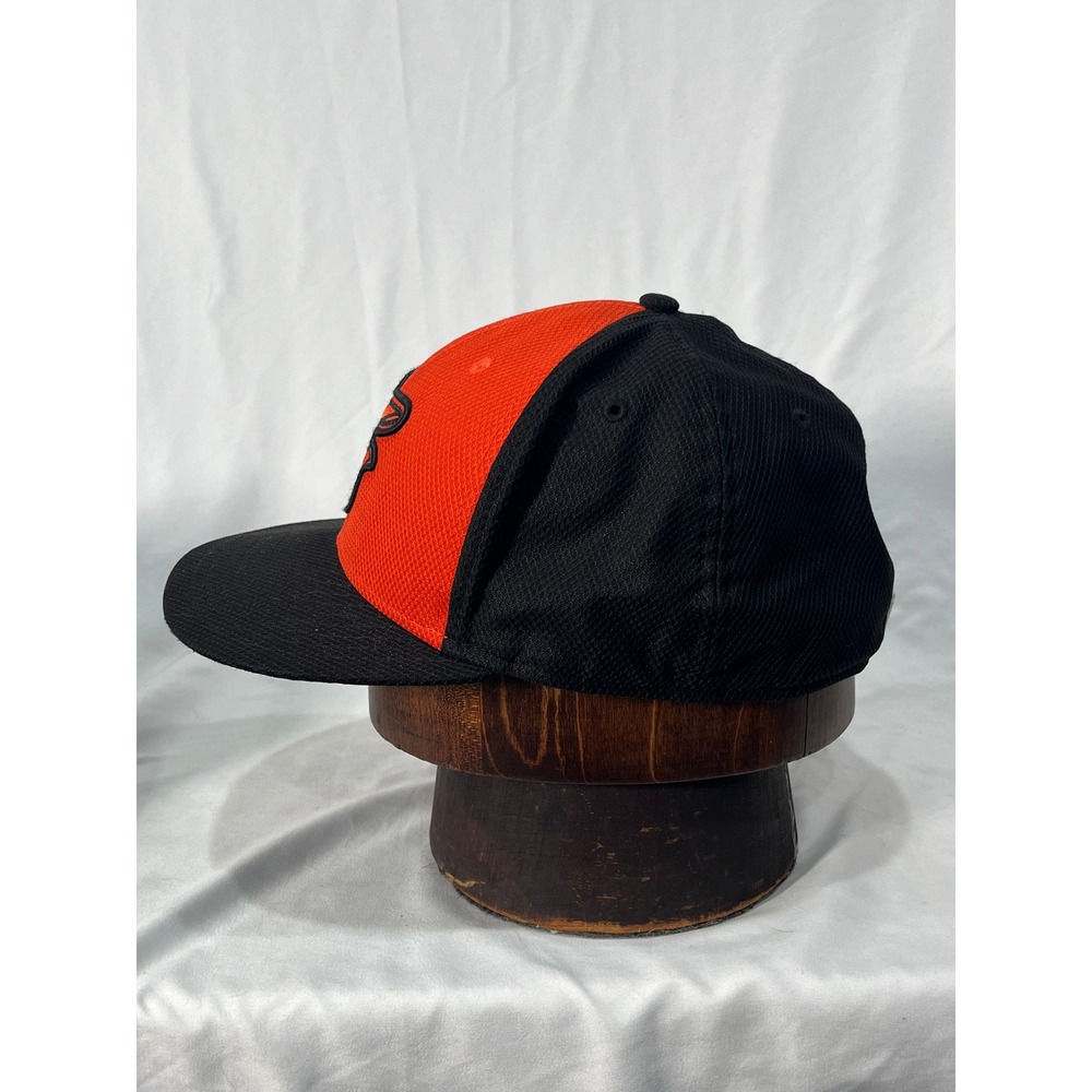 Baltimore Orioles MLB Baseball Cap Orange Black Embroidered Logo Fitted S/M - Picture 3 of 15